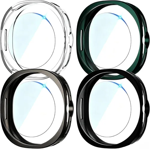 Vista 32 de Rc-Z para Samsung Galaxy Watch 5/Galaxy Watch 4 de 40 mm, paquete de 4 fundas de TPU suave con cubierta completa para la cara, protector de pantalla