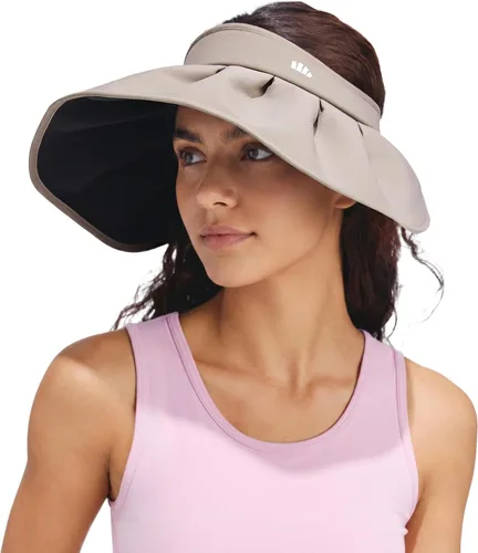 Vista 7 de BENEUNDER Sheel Sombreros de sol para mujer de ala ancha plegable protección UV UPF50+ Viseras para viajes al aire libre vacaciones Beige