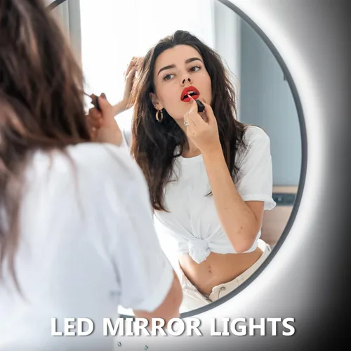 Vista 7 de dalattin Tira de luces LED blancas regulables de 50 pies, súper brillante de 24 V, 6500 K, 900 luces LED para dormitorios, espejos, cocina