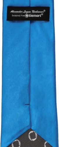 Vista 151 de tiemart Corbata de color sólido para hombre Longitud estándar