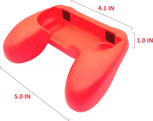 Vista 3 de FYOUNG Empuñaduras de mano compatibles con controladores de modelo OLED SwitchSwitch, agarre compatible con Switch Joy Con - azul y rojo (2 paquetes)