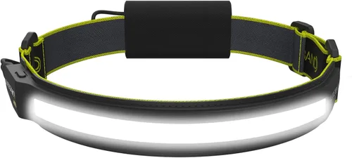Vista 6 de OPTIMAL VENTURES Linterna Frontal LED Liteband Súper Ligera Flex de 300 Lúmenes, Lámpara de Cabeza Brillante, Linternas Frontales con Pilas AAA