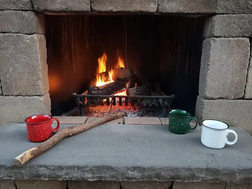 Vista 7 de Taza de café de cerámica de 14 onzas (juego de 4), color azul con acabado moteado, taza duradera de pared gruesa estilo campamento para exteriores
