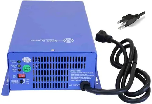 Vista 4 de AIMS Power CON120AC1224DC Convertidor de CA y batería 12V o 24V Cargador inteligente 75 amperios Listado a UL 458 y CSA