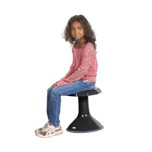 Vista 10 de ECR4Kids ACE Active Core Engagement Taburete Tambaleante, Altura del Asiento de 15 Pulgadas, Asientos Flexibles, Negro