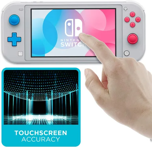 Vista 4 de Tech Armor - Protector de pantalla de cristal balístico transparente para Nintendo Switch Lite 2019 (2 unidades)
