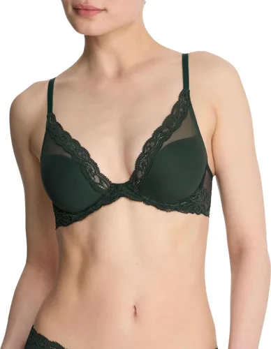 Vista 16 de Natori - Sujetador de encaje para mujer con inmersión, diseño de plumas Cafe