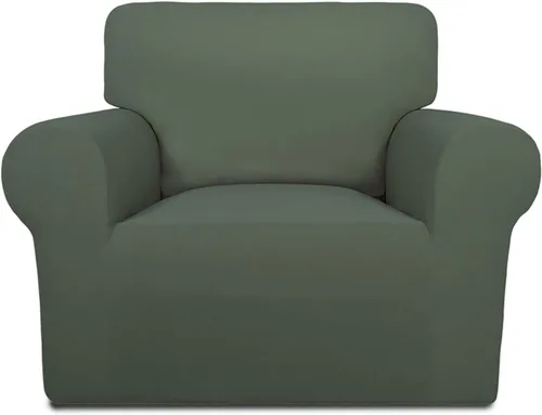 Vista 92 de PureFit Funda súper elástica para sofá reclinable con bolsillo, funda de sofá suave y antideslizante de elastano, lavable, protector de muebles