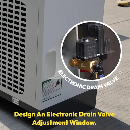 Vista 7 de Secador de aire refrigerado 229.5CFM para compresor de aire, sistemas de aire comprimido, bueno para compresores 40HP-50HP