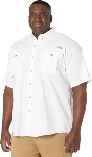 Vista 24 de Columbia - Camisa de pesca Bahama II, línea PFG, con factor de protección ultravioleta (FPU) 30, de manga corta, para hombre. azul (Vivid Blue)