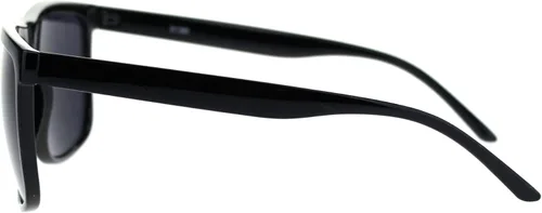 Vista 4 de Juicy Orange Dark Black Lens Gafas de sol para hombre Marco cuadrado clásico Negro