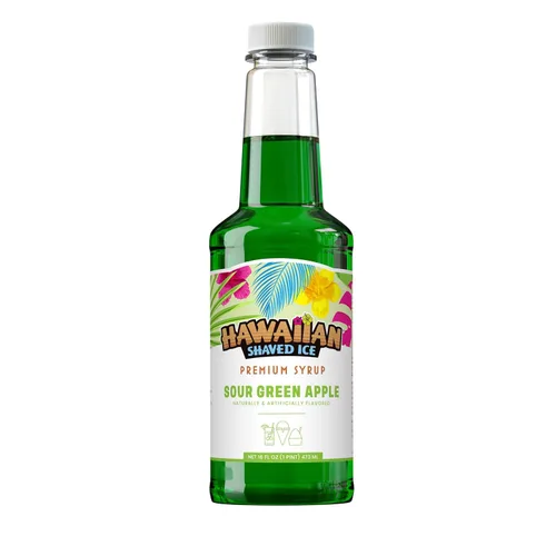 Vista 10 de Jarabe de Ahijado Helado Hawaiian Shaved Ice, Tamaño Pinta, Sabor Sangre de Tigre, Ideal para Raspaditas, Soda Italiana, Paletas, No Necesita