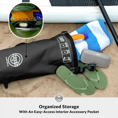 Vista 4 de STOVER 5/10/25/30/40/55L Waterproof Dry Bag- Roll-Top Backpack w/Phone Case- Kayaking, Hiking, Camping, Boating- Men/Women