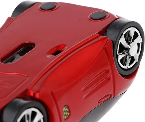 Vista 4 de 1000DPI Mini forma de coche USB óptico con cable innovador 2 faros ratón para PC ordenador portátil