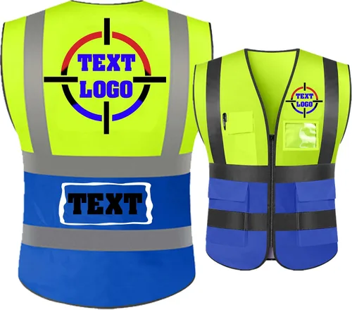 Vista 6 de Personalized High Reflective Safety Vest Custom Hi Vis Safety Vest Men Women Construction Workwear Security Vest