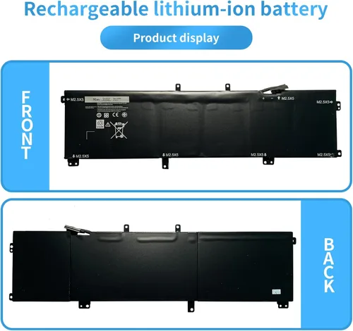 Vista 5 de Hubei 245RR 0H76MY H76MV 07D1WJ 7D1WJ Y758W - Batería de repuesto para laptop Dell XPS 15 9530 Precision M3800 701WJ T0TRM (11.1V 91Wh)