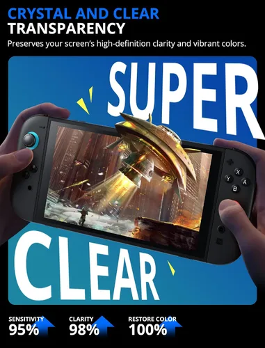 Vista 7 de Mumba Screen Protector for Nintendo Switch 2 with Auto-Alignment Kit, 2 Pack 9H Tempered Glass Ultra-Thin Transparent HD Clear, Scratch and Crack
