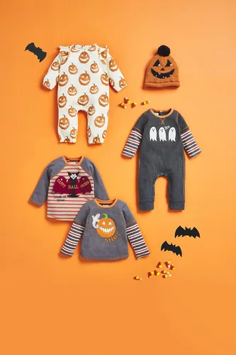 Vista 2 de Mud Pie Sombrero con luz para bebé, calabaza, talla única, Calabaza