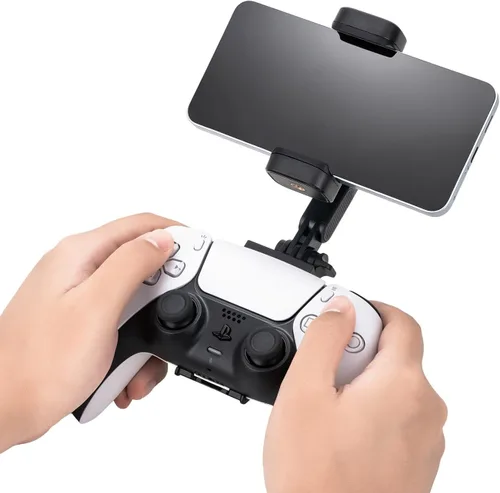 Vista 7 de KIWIFOTOS Soporte de teléfono para controlador inalámbrico PS5 Dualsense Soporte de clip para controlador PS5