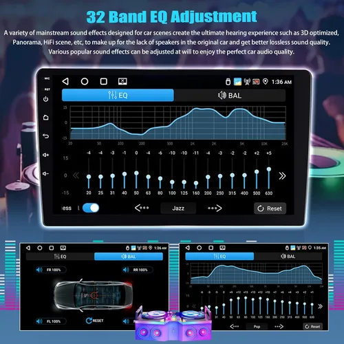Vista 3 de SIXTOP 4G+64G Android Car Stereo para Hyundai Grand I10 2013-2018 Carplay inalámbrico Android Auto 9 pulgadas pantalla táctil 1280 * 720 Bluetooth