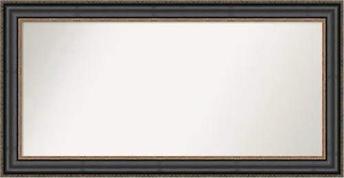 Vista 275 de Amanti Art Espejo personalizado, espejo de baño negro puente, espejo de pared o espejo de tocador de baño sobre el fregadero (26 x 26 pulgadas)
