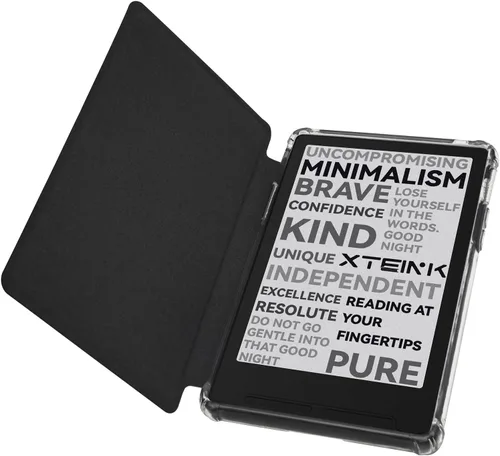 Vista 7 de Funda transparente de TPU para Xteink X3 3.7 "Pocket eBook, (negro)