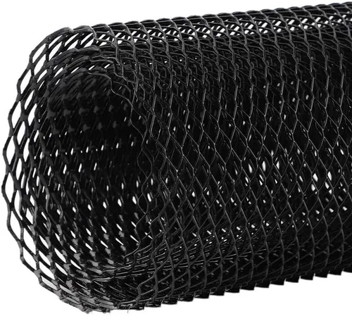 Vista 3 de Malla de aluminio hexagonal negra de la parrilla del coche, hoja universal