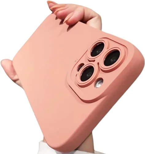 Vista 11 de Casechics Funda compatible con iPhone, silicona líquida mate [protección militar contra caídas] protección de lente de cámara, funda suave a prueba