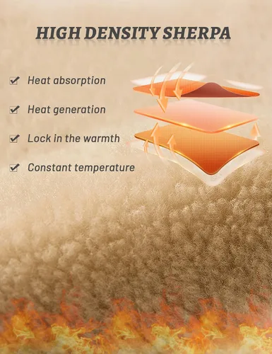 Vista 3 de Gihuo Chaleco de forro polar con forro de sherpa para hombre, chaleco de pesca de invierno para viajes
