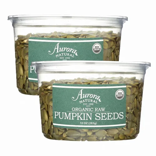 Vista 5 de Aurora Products, Semillas de calabaza crudas orgánicas, 10 onzas