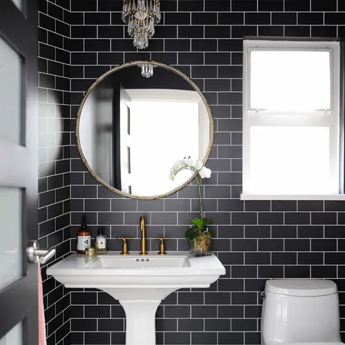 Vista 3 de Adhesivo de vinilo para pared de transferencia de ladrillos para decoración del hogar, despegar y pegar, calcomanías autoadhesivas para salpicaduras