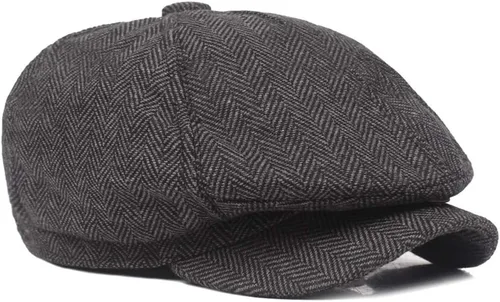 Vista 2 de Boina cálida para hombre, gorra inglesa, gorro de golf, boina de novato B&C.Room