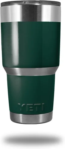 Vista 18 de Calcomanía de piel para vaso Yeti Rambler de 30 onzas, colección Sólidos, naranja quemado (vaso no incluido)