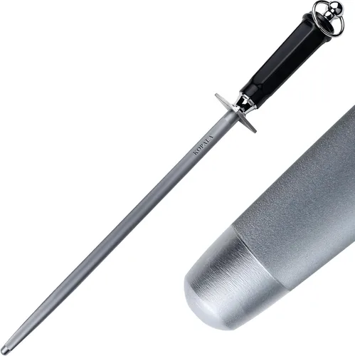 Vista 9 de Afilar el plano de Rod de acero de los sacapuntas de cuchillo 10 EN el acero que afila para el cuchillo Varilla de afilado súper fina magnetizada