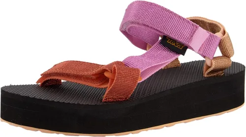 Vista 6 de Teva Sandalia metálica universal de forma media unisex para niños, Metálico