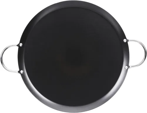 Vista 11 de IMUSA USA, Comal Grande Redondo de Acero al Carbono Negro con Asas de Baquelita, 14" Revestimiento de superficie antiadherente, asas de baquelita