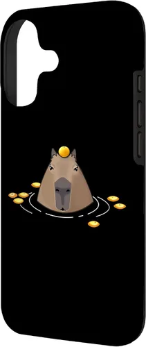 Vista 2 de Funda Capybara para iPhone 17 para hombre y mujer, diseño de naranjas frías