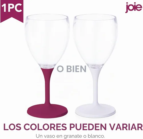 Vista 2 de Joie Copa de vino para llevar, copa de vino portátil, tallo desmontable, sin BPA
