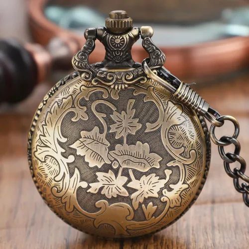 Vista 4 de Shield - Reloj de bolsillo para hombre, escala digital de números arábigos, reloj de bolsillo de cuarzo para hombre, relojes de bolsillo de cuarzo