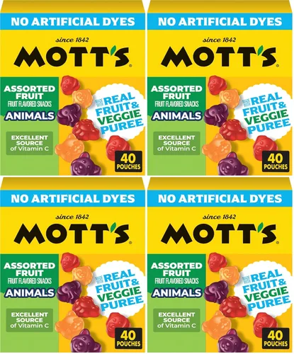 Vista 8 de Mott's Surtido de aperitivos con sabor a frutas, hechos con puré de fruta