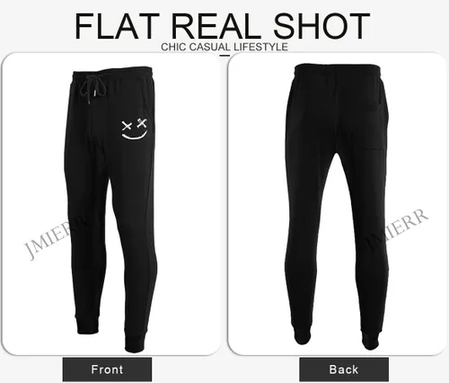Vista 9 de JMIERR Pantalones deportivos cónicos para hombre, para gimnasio, correr, entrenamiento, atléticos, con cordón y bolsillos