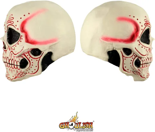 Vista 6 de Ghoulish Productions Máscara de látex mexicana Catrina para fiesta de Halloween para adultos