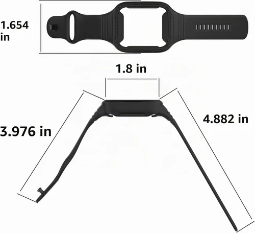 Vista 7 de MOTONG Compatible con Xiaomi Redmi Watch 3 Active - Correa de repuesto de silicona para muñeca (color negro silicona)