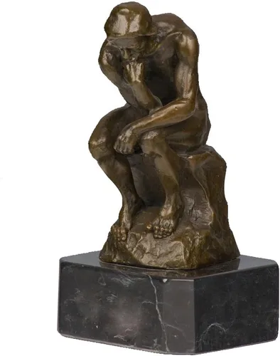 Vista 10 de Rodin The Thinker Statue TPE-185 - Estatuas de bronce para decoración del hogar, 5 piezas