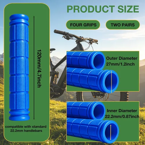 Vista 23 de 2 pares de empuñaduras para manillar de bicicleta para bicicletas