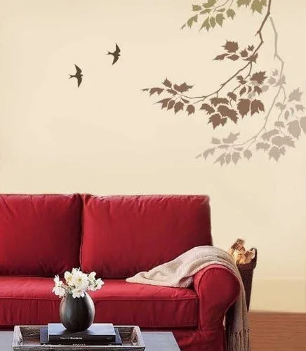 Vista 2 de Plantillas de pared Sycamore Branches 3 pc