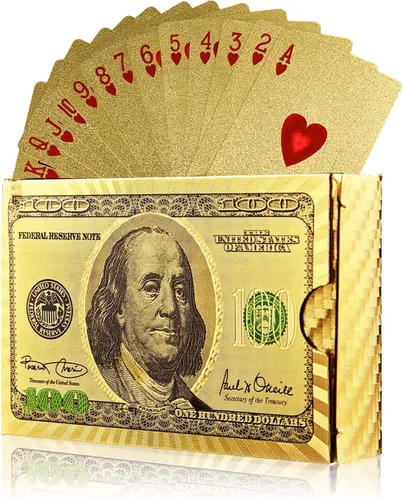 Vista 10 de Magic Kiss Cartas de póquer de papel de aluminio impermeables, baraja de naipes de plástico para regalo (3 barajas (oro + oro rosa + negro))