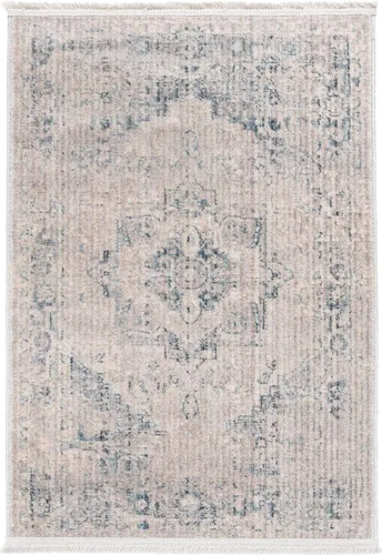Vista 11 de Unique Loom Noble Collection - Alfombra de área - Victoria (2' 2" x 3' 1" Rectángulo, Gris/Azul)