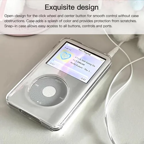 Vista 8 de Cubierta rígida protectora a prueba de golpes transparente para iPod Classic 80 GB 120 GB 160 GB