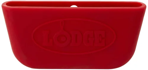 Vista 5 de Lodge L2SP3 - Olla de hierro fundido pretratada 2 cuartos de galón y ASPHH41 Prologic Silicone Assist - Soporte de mango caliente color rojo